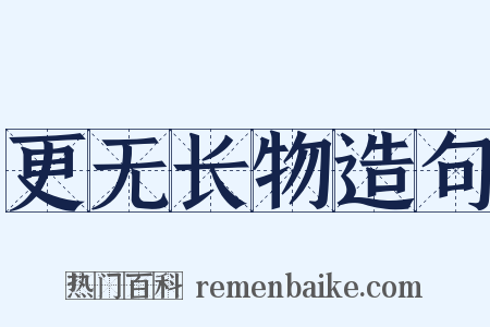 更无长物造句是什么意思的图片